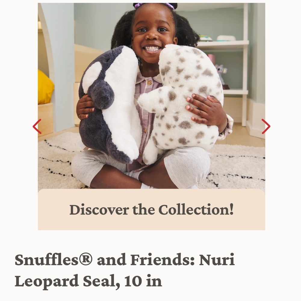Plush Snow Leopard Toy - Picture 7 of 7